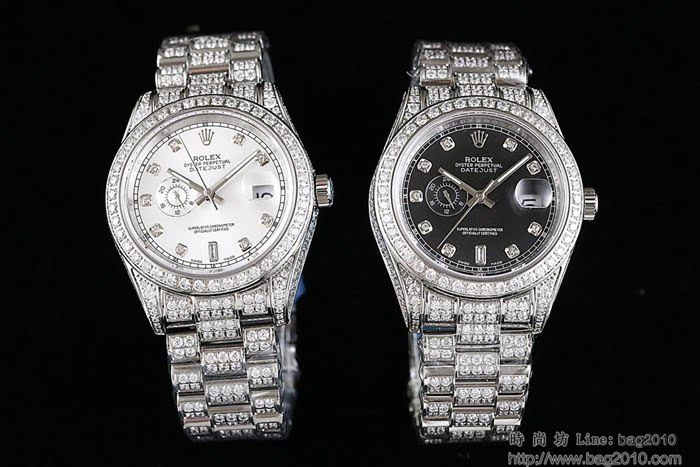 ROLEX勞力士 特別推薦新款 勞力士滿天星鑲鑽系列 電鍍18K金土豪金 純手工四爪鑲鑽 全自動機械表 高檔男表  wssb4600